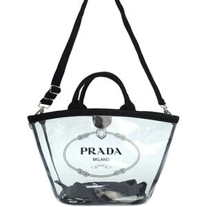 Prada Plexi Shopper Handbag pouch bag